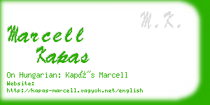 marcell kapas business card